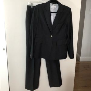 Calvin Klein Gray Pinstripe Suit (like new)